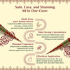 Neeta Mehendi Cones | Bridal Mehandi Cone Reddish Brown Color 12 Pcs In 1 Box (30Gm Each)