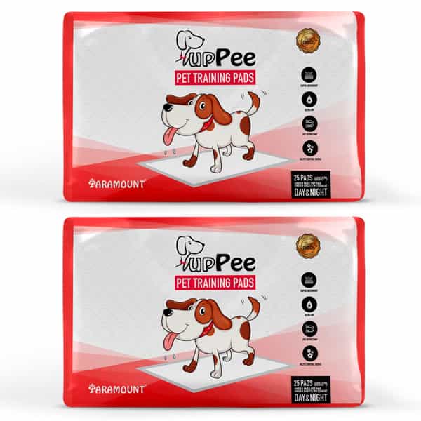 Puppee Pet Training Pad (Underpad) 60 X 45 Cm 25 Pcs Per Packet Pack Of 2