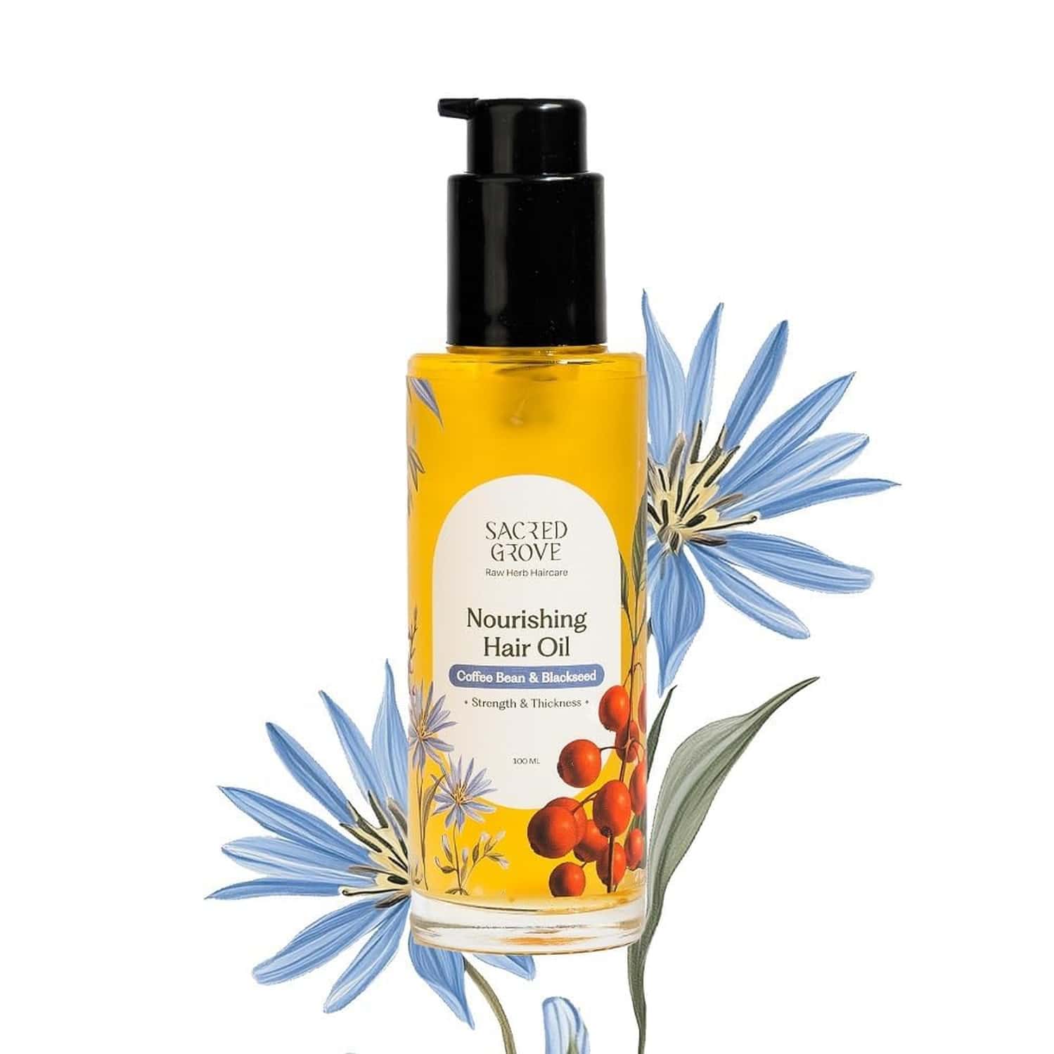 Sacred Grove Coffee Bean & Blackseed Nourishing Hair Oil - 100ml