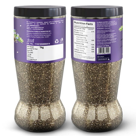 Farmley Chia Seeds Rich In Protein 1kg