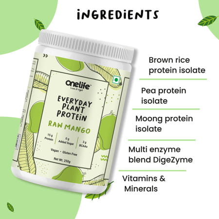 Onelife Everyday Plant Protein - Raw Mango - 250 G