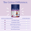 Gritzo Iron Gummies With Folic Acid & Vitamin C (7-9Y Girls) (Mixed Berry Flavour | 30 Gummies)