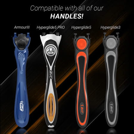 Zlade Hyperglide5 Men'S Razor Cartridges - Pack Of 4