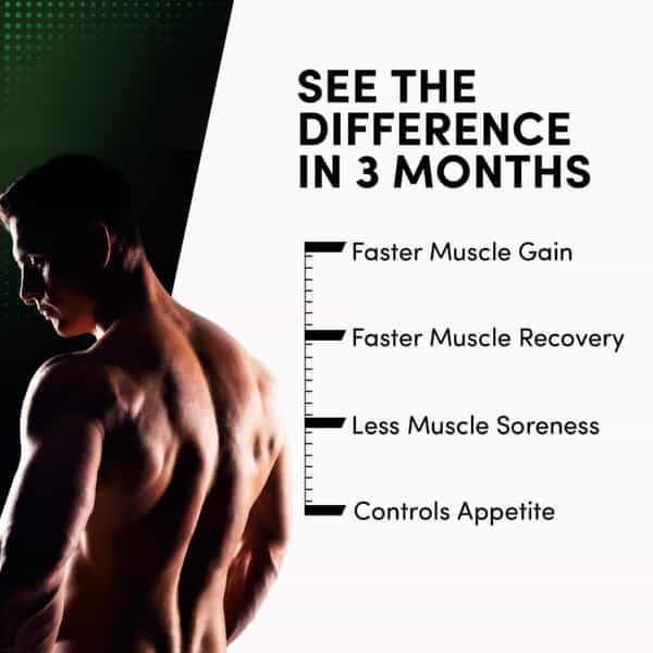 Man Matters Vegain Plant Protein Powder For Men | 24G Protein | Vit D & B12 | Gluten Free | 500G