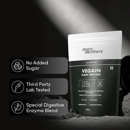 Man Matters Vegain Plant Protein Powder 500g