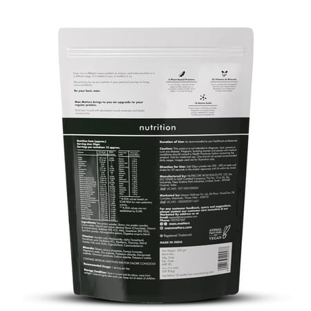 Man Matters Vegain Plant Protein Powder 500g