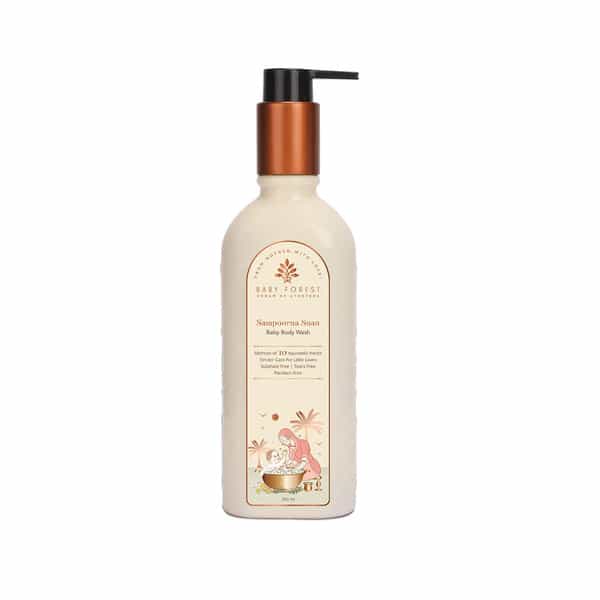Baby Forest Moh Malai Baby Body Lotion 200 Ml With Sampoorna Snan Baby Body Wash 200Ml