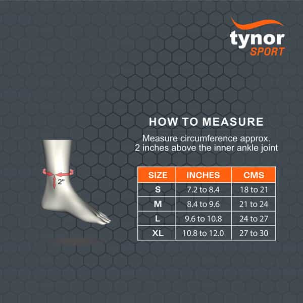 Tynor Ankle Support Air Pro Black & Green Large 1 Unit