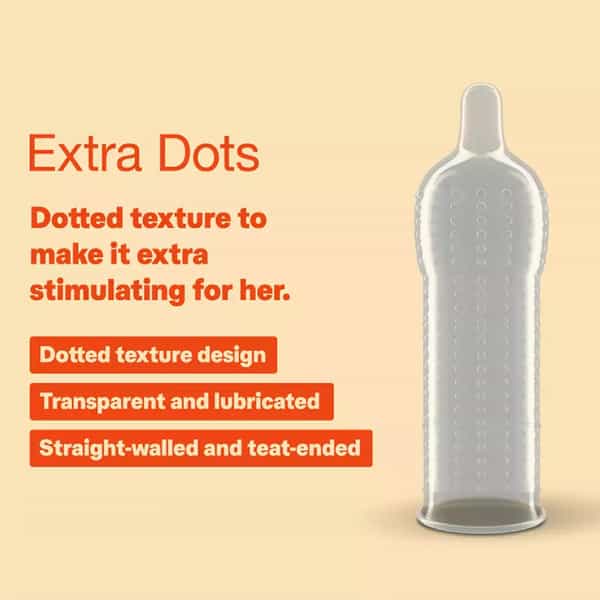 Durex Extra Ribbed Condoms 10N And Durex Extra Dots Condoms 10N Combo