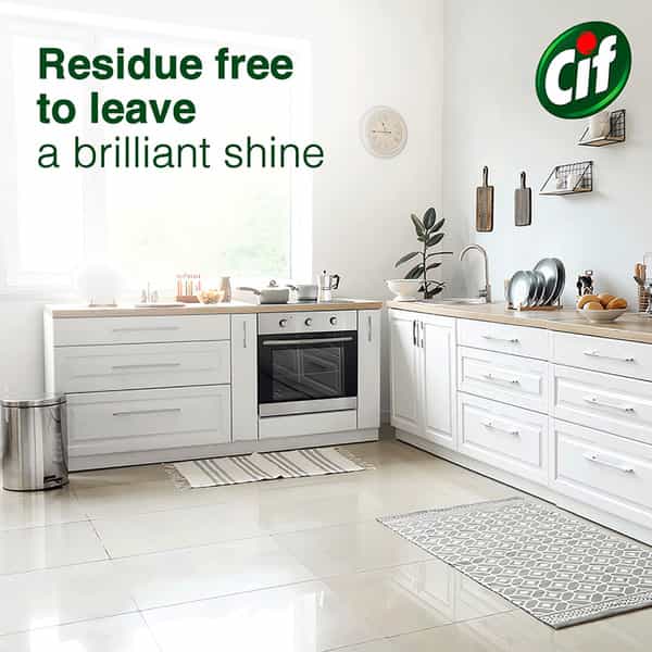 Cif Wild Orchid Multipurpose Floor Cleaner With Fresh Fragrance Leaves For Shiny Clean Surface-950Ml