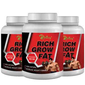 Riffway Rich Grow Fat Weight Gain Powder | Lead Improved Self-confidence (3x200gm)