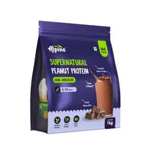 Alpino Supernatural Peanut Protein Powder Dark Chocolate Pouch 1 Kg