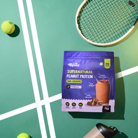 Alpino Supernatural Peanut Protein Powder Dark Chocolate Pouch 1 Kg