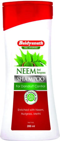 Baidyanath Asli Ayurved Neem And Nutgrass Shampoo | Dandruff Control | 200 Ml (Pack Of 2)