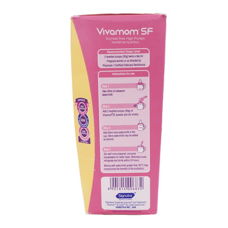 Vivamom Sf Kesar Badam Flavour Maternal Nutrition Drink Refill Of 400Gm