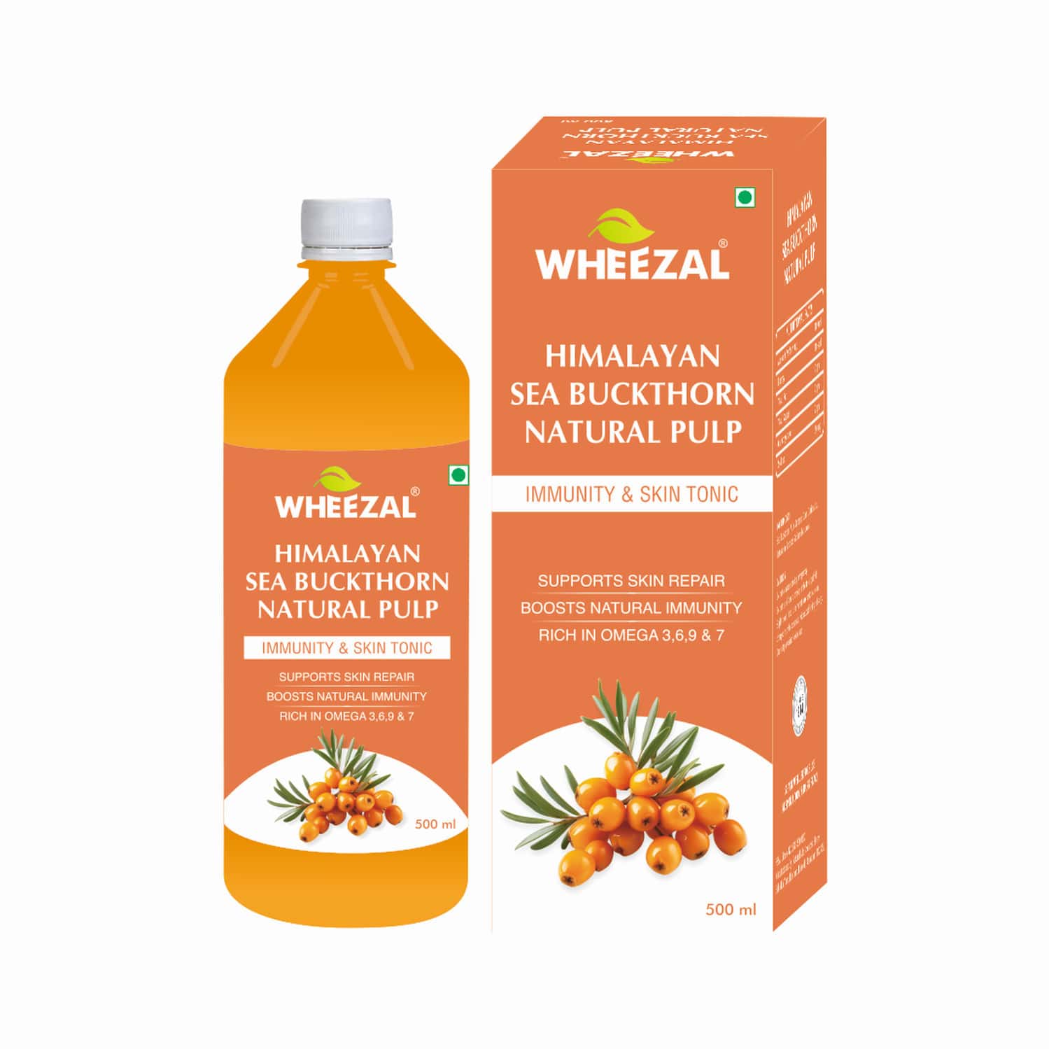 Wheezal Himalayan Sea Buckthorn Natural Pulp 500ml