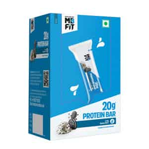 Muscleblaze 20g Protein Bar (cookies & Cream | Pack Of 6) | Protein Blend