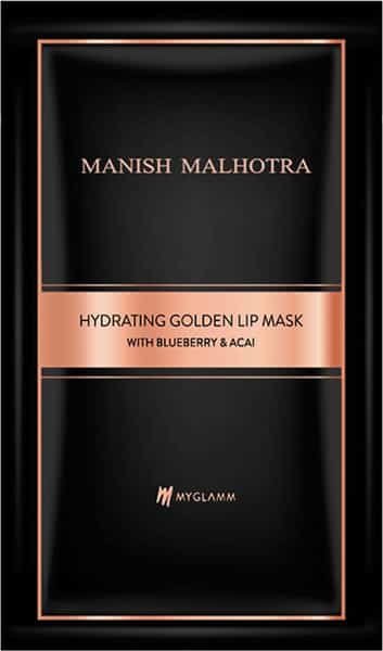 Manish Malhotra Beauty By Myglamm Hydrating Golden Lip Mask With Blueberry & Acai