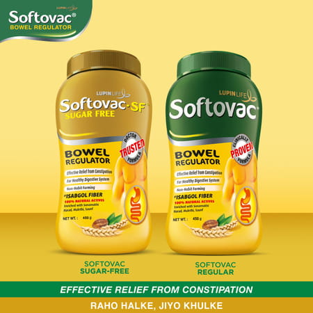 Softovac Sf Bowel Regulator For Constipation Powder 450 Gm