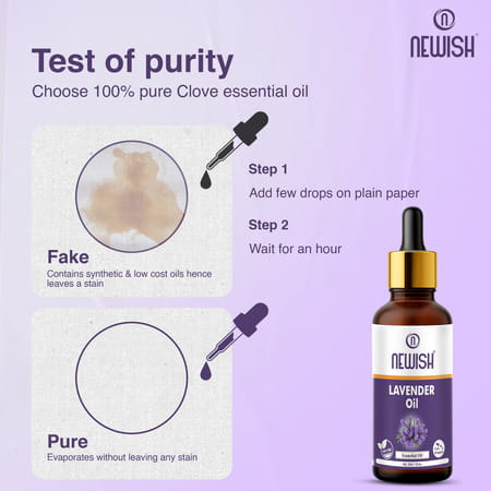 Newish Lavender Essential Oil For Hair Skin & Diffuser 30Ml