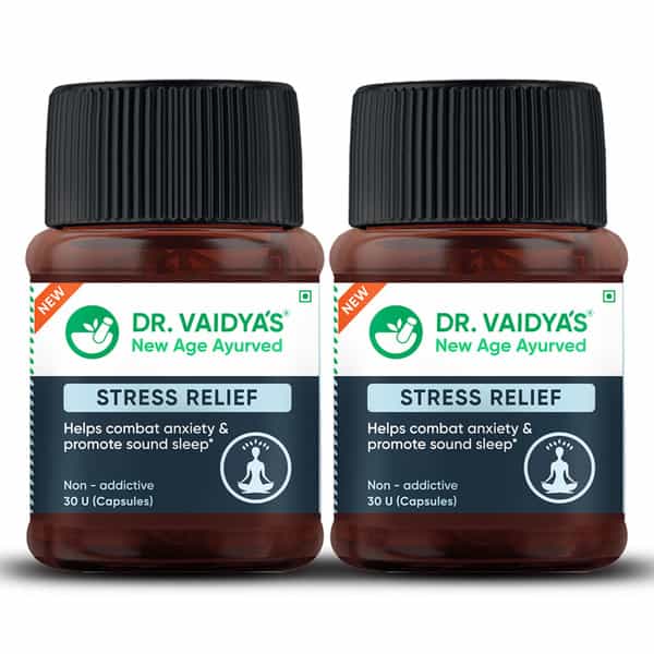 Dr. Vaidya's Stress Relief -30 Capsules - Pack Of 2