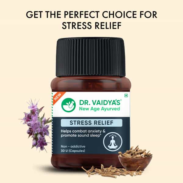 Dr. Vaidya's Stress Relief -30 Capsules - Pack Of 2