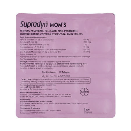Supradyn Mom'S Strip Of 15 Tablets