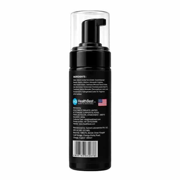 Healthbest Foaming Intimate Wash 100Ml| Ph Balanced With Aloe Vera| Daily Freshness - 100Ml