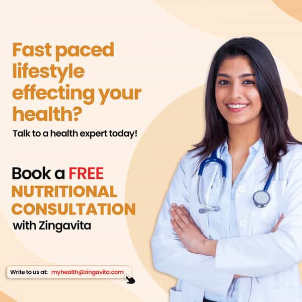 Zingavita Vitamin C Supplement Immunity Booster Skin Care 60 Veg Tablets