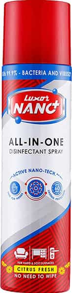Luxor Nano All-In-One Disinfectant Spray Citrus Fresh - 241Ml
