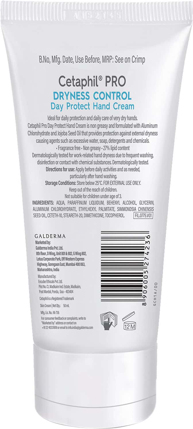 Buy CETAPHIL PRO DRYNESS CONTROL DAY PROTECT HAND CREAM 50ML Online
