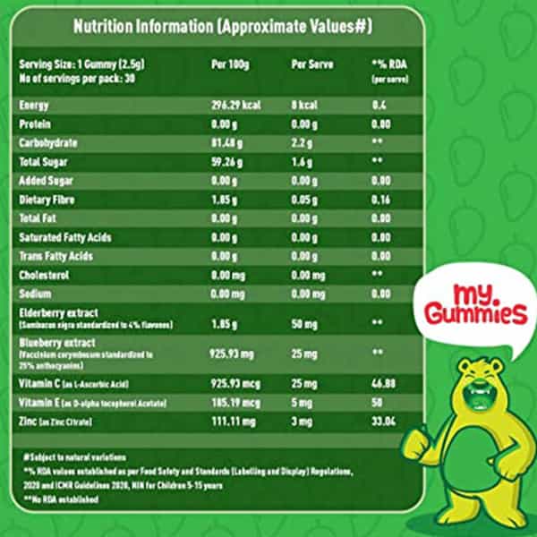 Bodyfirst My Gummies-Immunity Gummies For Kids Kaccha Aam 30 Gummies