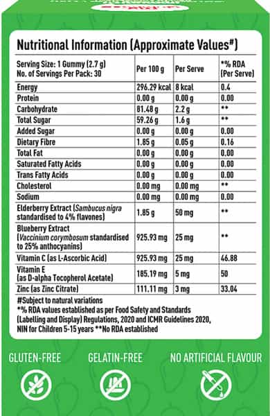 Bodyfirst My Gummies-Immunity Gummies For Kids Kaccha Aam 30 Gummies