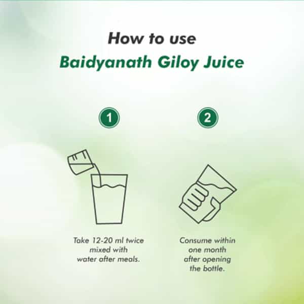 Baidyanath Asli Ayurved Giloy Juice Helps Boost Immunity 500 Ml (Pack Of 2)