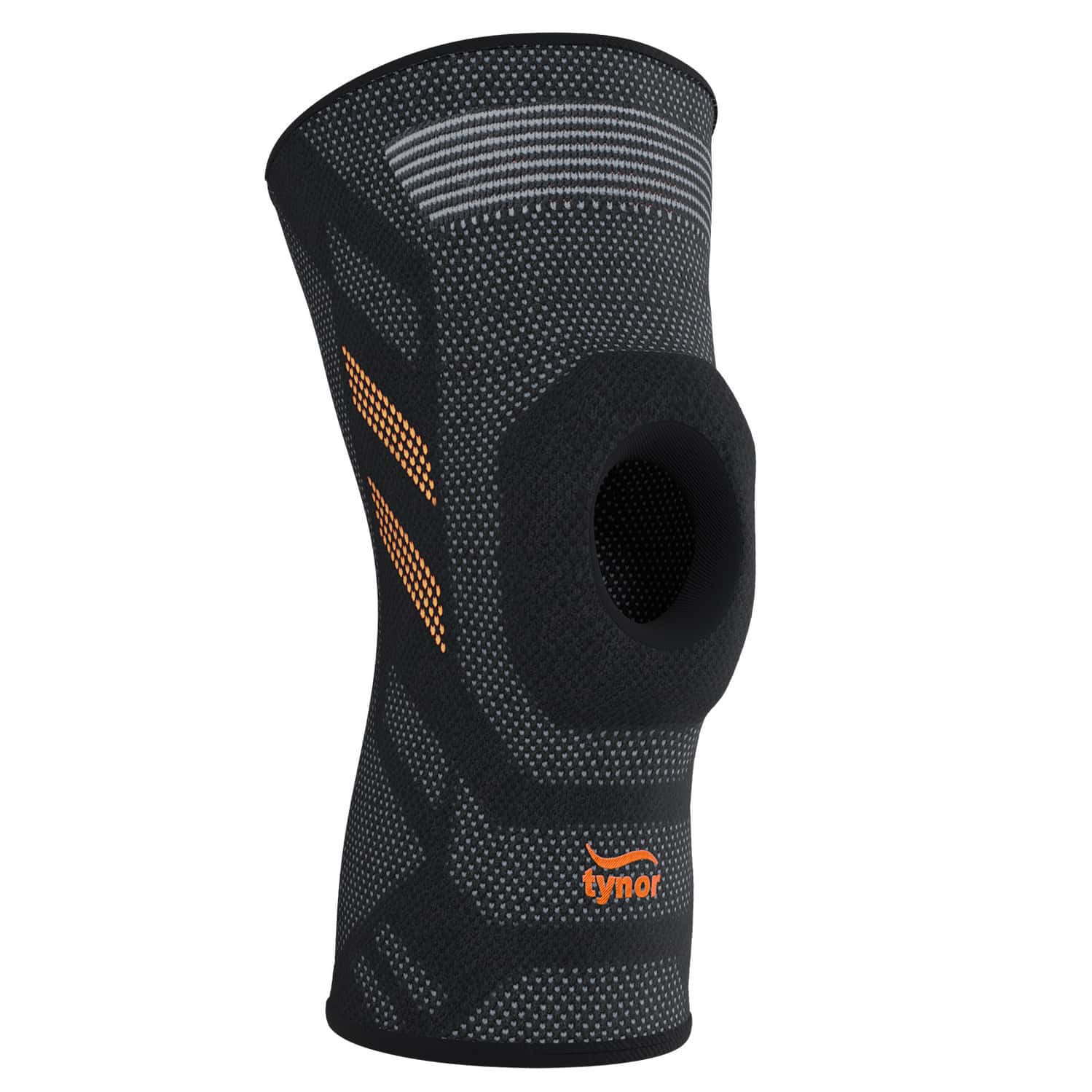 Tynor Knee Cap Air Open Patella Black & Orange Large 1 Unit