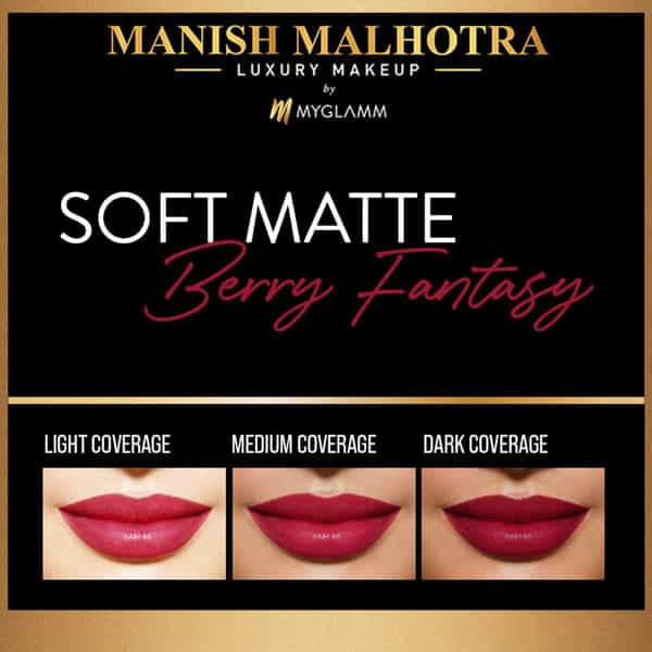 Manish Malhotra Beauty By Myglamm Soft Matte Lipstick-Berry Fantasy