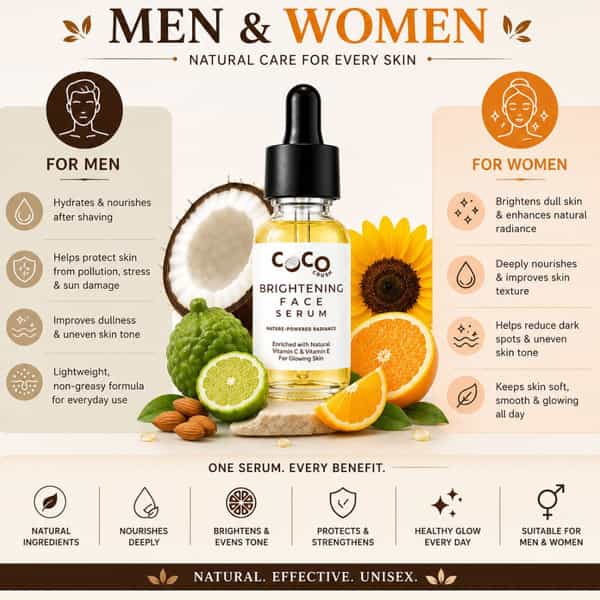 Coco Crush Vitamin-C Face Serum For Brightening | Dark Spots & Anti-Ageing - 15Ml