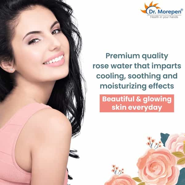 Dr. Morepen Pure & Natural Rose Water For Face No Alcohol - 120Ml