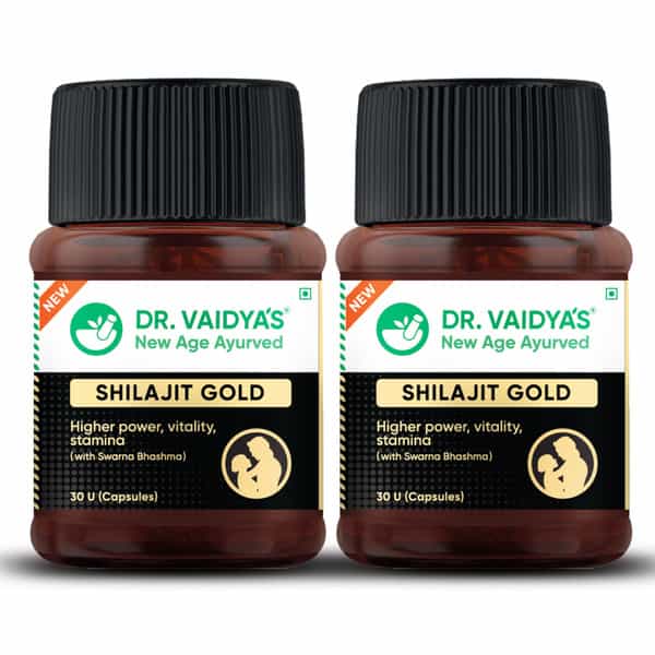 Dr. Vaidya's Shilajit Gold -30 Capsules - Pack Of 2