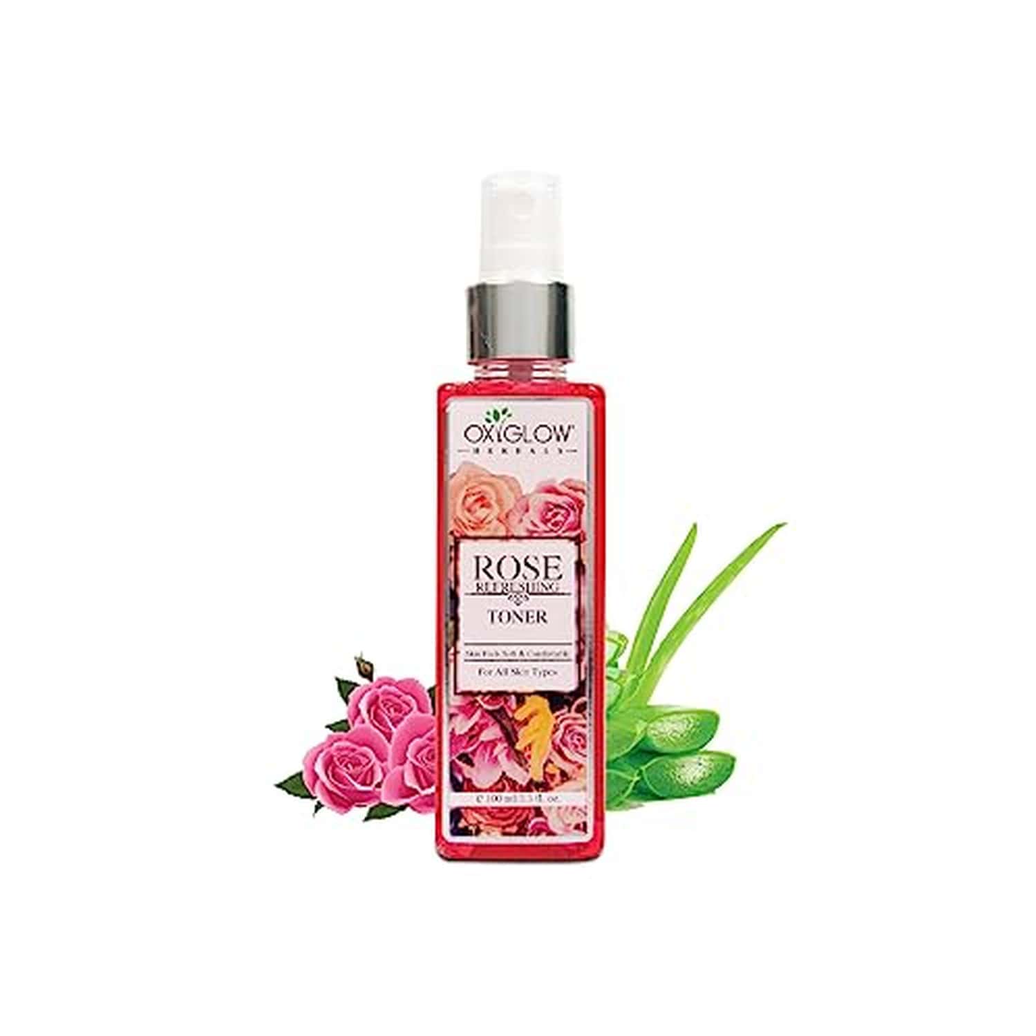 Oxyglow Herbals Pure And Natural Rose Water Face Toner/Makeup Remover (All Skin Types)