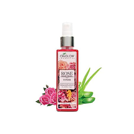 Oxyglow Herbals Pure And Natural Rose Water Face Toner/Makeup Remover (All Skin Types)