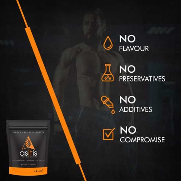 As-It-Is Nutrition L-Glutamine For Muscle Growth And Recovery - 250G Pouch