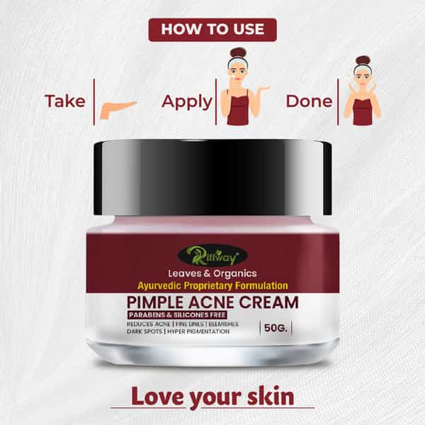 Pimple Acne Herbal Cream For Pimples And Dark Spots | Pure Ayurvedic Cream 100% Ayurvedic (50Gm)