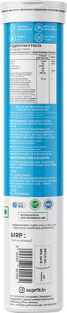 Suprfit Effervescent Tablets- Greens 20 Tablets Tube