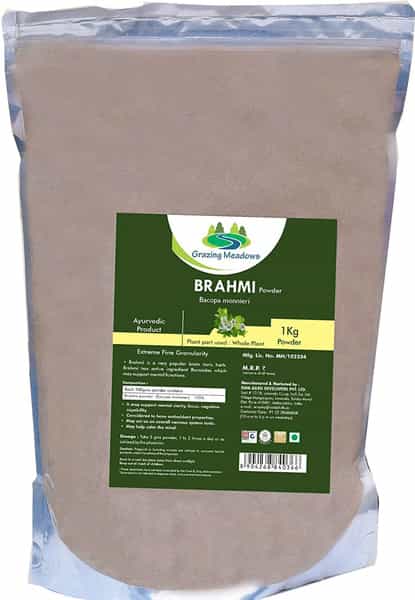 Grazing Meadows Brahmi Powder - 1 Kg Value Pack (Pack Of 5)