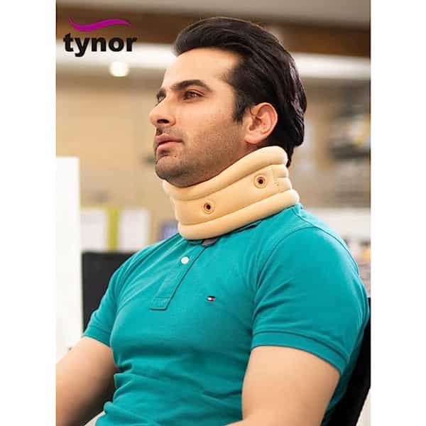 Tynor Cervical Collar With Firm Density Beige Medium 1 Unit