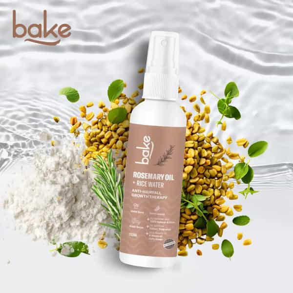 Bake Rosemary Hair Growth Serum Spray With Rice Water & Methi (100Ml)