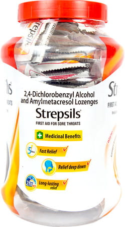 Strepsils Medicated Throat Lazenges Warm Ginger & Lemon Jar - 200