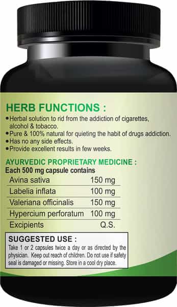 Smokill Herbal Capsules For Addict Is Relieved Of His Addiction Towards A Happy Life (30 Capsules)