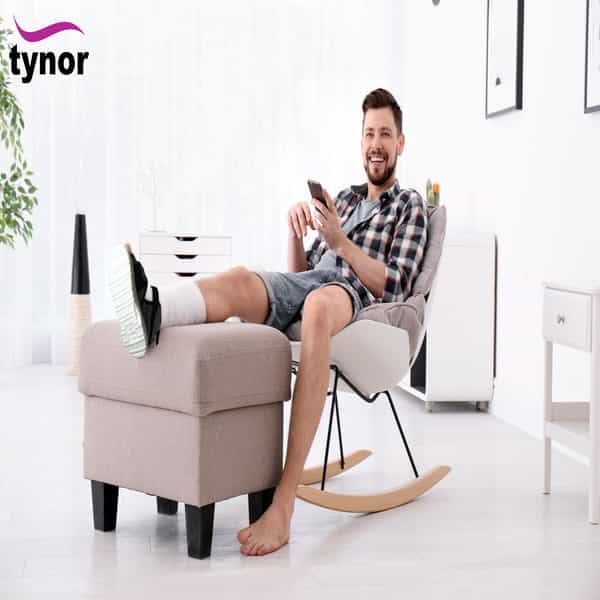 Tynor Cast Shoe Rocker Sole Grey Small 1 Unit